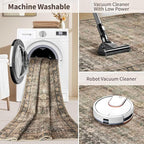 Rugxara Area Rugs for Living Room Bedroom, Washable Rug, Non Slip & Low Pile - Image 5