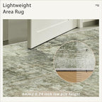 Soalmost Abstract Rug 8x10 Large Living Room Neutral Modern Washable Area Rugs - Image 7