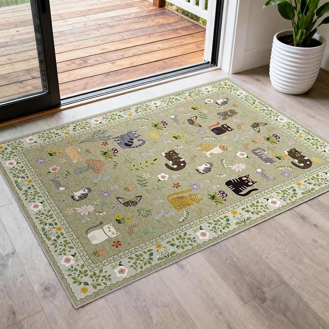 Small 2x3 Area Rugs for Entryway: Washable Kitchen Runner Rug Non Slip Soft Low - Image 8
