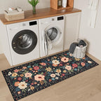DUKINO 2x5 Runner Rug for Hallway, Washable Kitchen Floral Runner Rug - Image 7