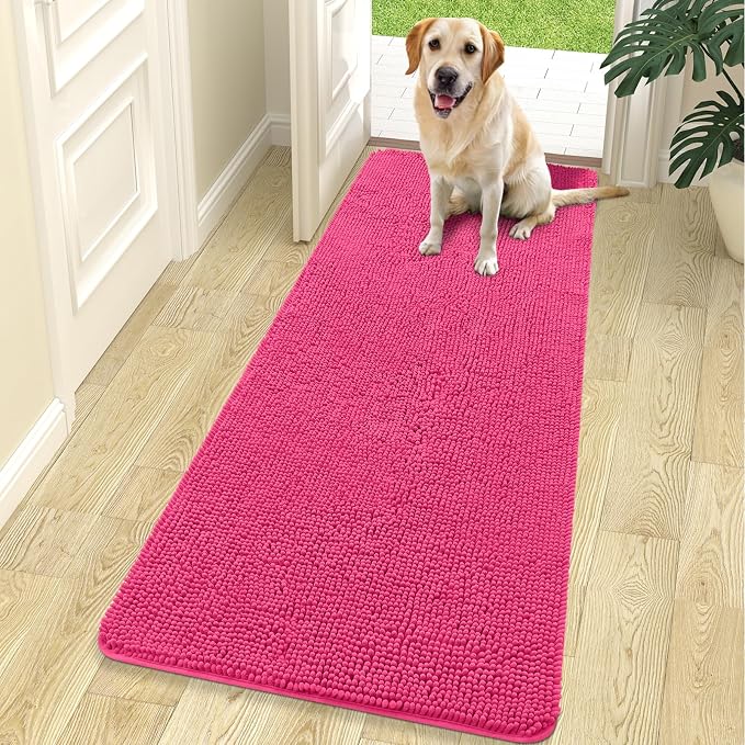 OLANLY Dog Door Mat for Muddy Paws 70x24, Absorbs Moisture and Dirt, Absorbent by OLANLY