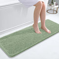 OLANLY Bathroom Runner Rugs 47x17, Soft Absorbent Chenille Bath Rugs, Rubber by OLANLY