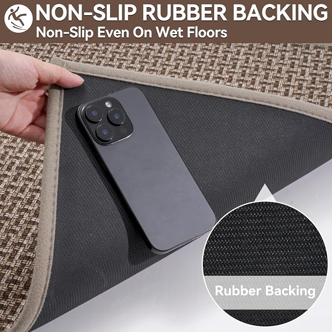 YDKGL Door Mat 31x47, Dirt Resistant and Absorbent, Non-Slip Rubber Backing - Image 6
