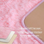 Pink Fluffy 8x10 Large Area Rugs - Image 4