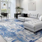 RELEANY Washable Area Rugs 10'x14' Non-Slip Modern Abstract Soft - Image 2