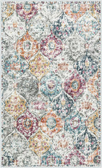 Lahome Moroccan Trellis Washable Small Area Rug, 3x5 Black Rug - Image 6