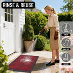 OLANLY Front Door Mat Outside Entrance 35x23, Heavy Duty Sturdy Natural Rubber - Image 7