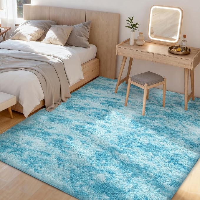 Litanika 8x10 Fluffy Shag Faux Fur Area Rug - Image 2