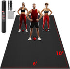 GymCope Extra Large Exercise Mat, Shoe-Friendly, High-Density, Weight Lifting by GymCope
