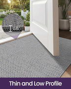 DEXI Ultra Thin Door Mat Indoor Entrance 24x36, Non Slip Rubber Backed Entryway - Image 4