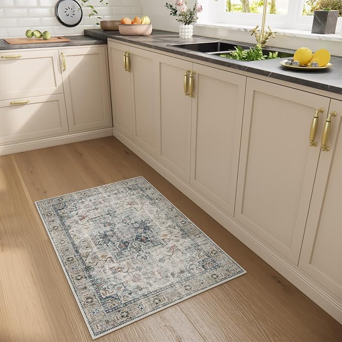 Machine Washable Throw Rugs for Entryway: Door Mat Indoor Entrance 2x3 Small - Image 5