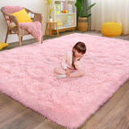 Large Shag Rugs 6 x 9, Soft Fluffy Fuzzy Plush Carpet, Anti-Skid Shaggy Rug by WISHTREE