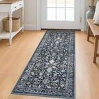 KILOCOCO Hallway Runner 2x5 Rug Runner Printed Vintage Floral Washable Kitchen by Kilococo