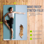 Gogokiwi Large Yoga Mat – 1/4" & 1/2" Thick Exercise Mats - Image 3