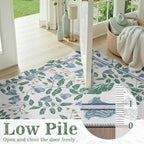 DCX Washable Botanical Floral Rug 3x5, Non Slip Low Pile Carpet - Image 4