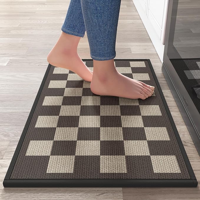 YDKGL Kitchen Mats for Floor, Super Absorbent Kitchen Rugs Non Slip Washable by YDKGL