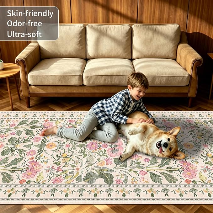 2x6 Soft Washable Runner Rugs: Velvet Feel & 5-10 Degrees Warmer Underfoot - Image 3