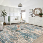 XLUEZ 8x10 Area Rugs for Living Room, Washable Modern Abstract Large Area Rug - Image 6