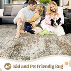 XLUEZ 9x12 Area Rug for Living Room, Washable Modern Abstract Large Area Rug - Image 6