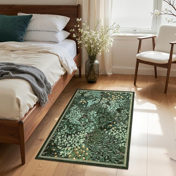 GarveeHome 2x3 Entryway Area Rug Non Slip Front Door Forest Rugs, Washable - Image 3