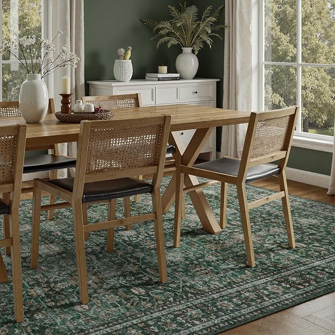DCX Green 6x9 Rug, Kid & Pet Friendly - Image 3