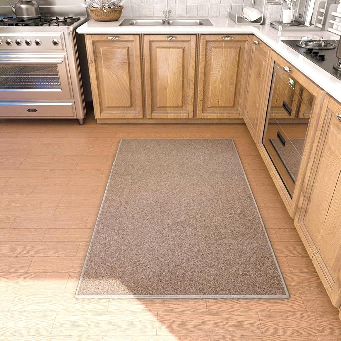 Area Rug with Non Slip Rubber Backing, Washable Soft Floor Carpet by AREDO