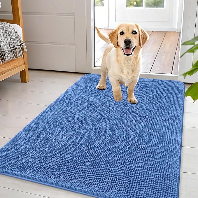 OLANLY Dog Door Mat for Muddy Paws 44x32, Absorbs Moisture and Dirt, Absorbent by OLANLY