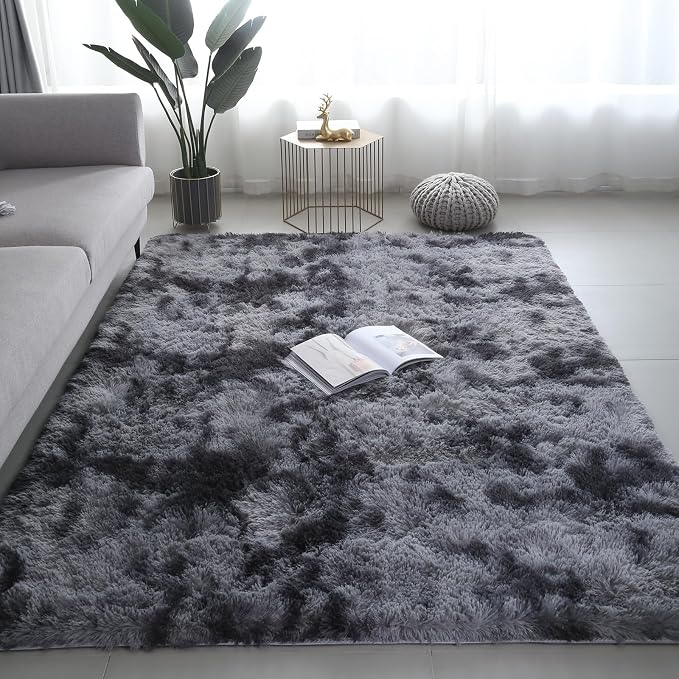 Shag Area Rugs for Bedroom Living Room, 4X6 Ultra Soft Fluffy Area Rugs for Dorm - Image 6