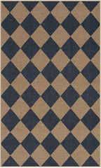 Lahome Colette Checkered Easy Jute Entryway Rug, 3x5 Washable Area Rugs - Image 7