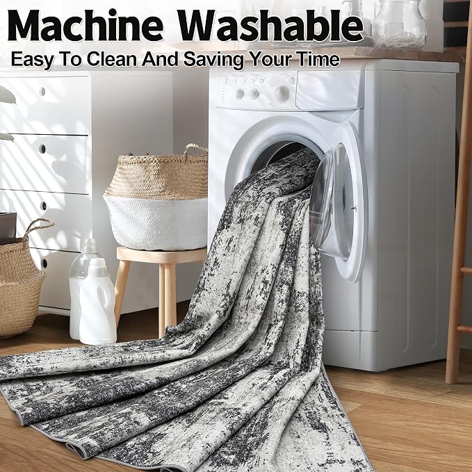 9x12 Area Rugs Living Room Rugs: Large Washable Rug - Image 6