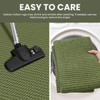IOHOUZE Washable Runner Rug 2.6x8 Non Slip Rubber Backed Wide Hallway Runner - Image 7