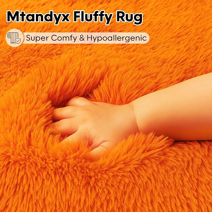 Large 9x12 Area Rug for Living Room, Soft Shag Rugs for Bedroom, Non-Slip Ultra - Image 2