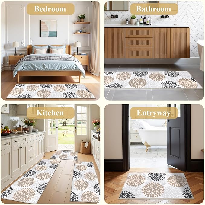 Ileading Boho Kitchen Rugs Sets 3 Piece - Image 4