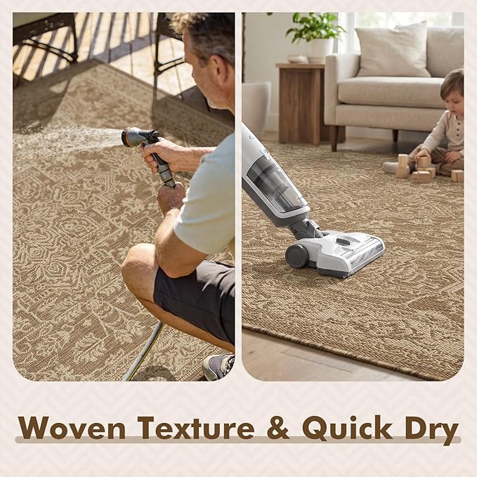 MontVoo-Outdoor Rug-Patio Rug 8x10 Polypropylene Indoor Outdoor Rugs Carpet - Image 6