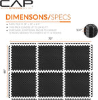 CAP Puzzle Exercise Mats | 3/4” Thick EVA Interlocking Foam Tiles - Image 4