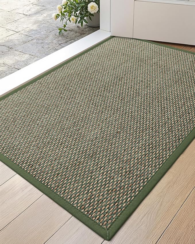 DEXI Ultra Thin Entryway Indoor Door Mat 24x36, Non Slip Rubber Backing Inside by DEXI