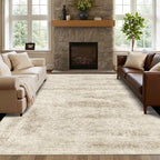 Latte&Fog 6x9 Area Rugs for Living Room, Large Vintage Beige Washable Rug - Image 3