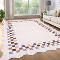 GarveeHome Area Rug 6x9 Large Living Room Modern Border Throw Rug by GarveeHome