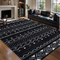 SERISSA 5x8 Area Rugs for Living Room, Washable Non-Slip Black and White Boho by SERISSAHomeDecorCollection