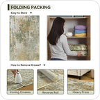 Entryway Rug 3x5 Green Door Mat Indoor Entrance 36x60, Washable Small Throw Rugs - Image 8