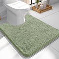 OLANLY Toilet Rugs U-Shaped 24x24, Extra Soft Absorbent Chenille Contour by OLANLY