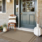 Modern Easy Jute 3x5 Outdoor Patio Rug, Washable Rugs - Image 3