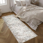 Washable Area Rug 3x8 Entryway Rug: Washable Modern Abstract Soft Thin Rug - Image 2