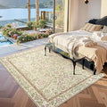 jinchan Zenith Floral 5x7 Area Rug Soft Low-Pile Living Room Rug Machine by JINCHAN