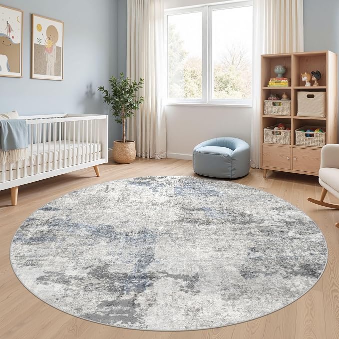 DMOYEST 8ft Round Area Rug for Living Room - Image 8