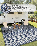 MontVoo Outdoor Rug Carpet Waterproof 6x9 Outdoor Patio Rug Mat Reverisble - Image 3