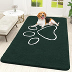 OLANLY Dog Door Mat for Muddy Paws 59x35, Paw Print Design, Absorbs Moisture by OLANLY