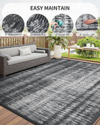 MontVoo Outdoor Rug Waterproof 5x8 ft Outdoor Carpet Patio Rug Mat Reversible - Image 6