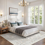befbee 6x9 Area Rugs for Living Rooms, Stain Resistant Neutral Washable Rugs - Image 9