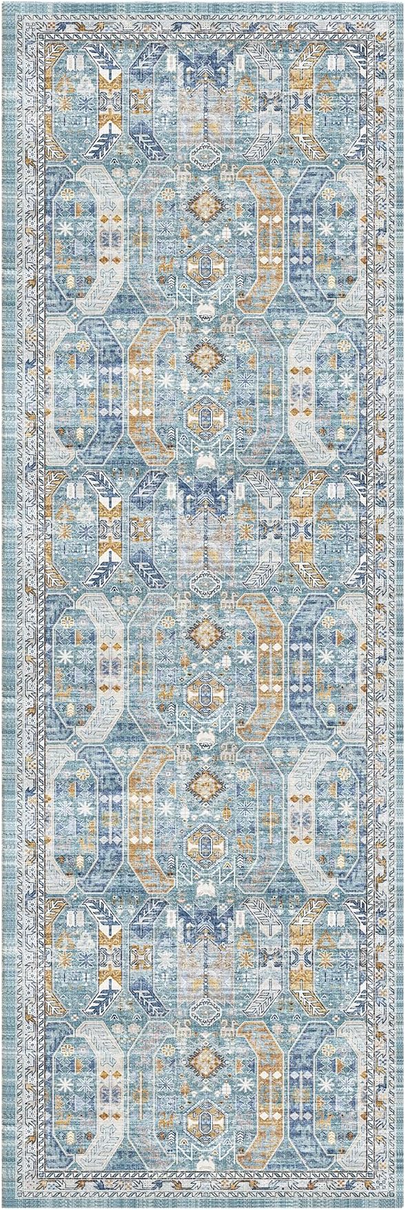 Madane Runner Rug 2'6''x8' Kitchen Runner, Hallway Runner Printed Vintage - Image 3
